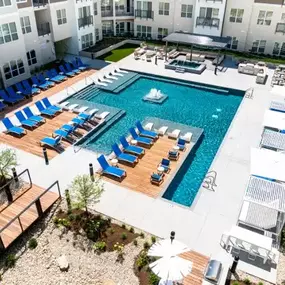 Swimming pool and courtyard