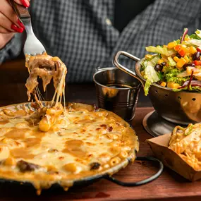 Bourbon Pulled Brisket Mac & Cheese