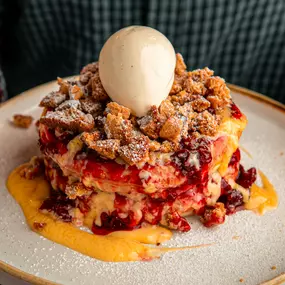 Black Cherry, Cookie Crumble
& Custard Pancake