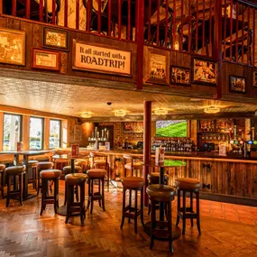 Hickory's Smokehouse Milton Keynes Bar area