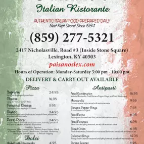 Bild von Paisano's Italian Restaurant & Lounge