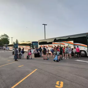 Passengers Boarding Motorcoach