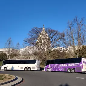 Motorcoaches Awaiting Pickup of Passengers