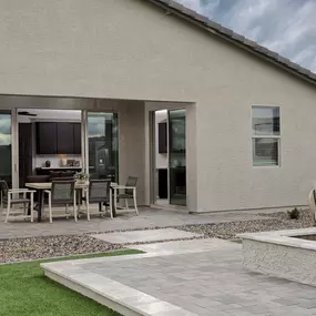 Model Home Back Yard