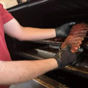 Perfectly smoked baby back ribs.