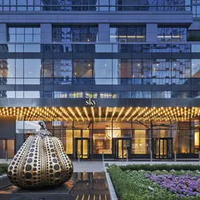 Apartment building main entrance