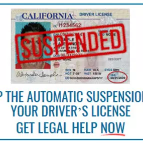 Stop The Automatic Suspension Of Your Drivers License