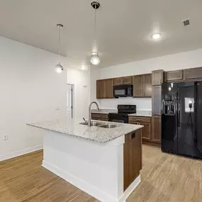 Kitchen with Granite Countertops