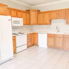 Kitchen with Refrigerator