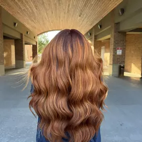 Dimensional Copper Hair Color With Vibrant Highlights In Schaumburg, IL