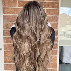 Natural Balayage With Soft Blonde Highlights Near Arlington Heights