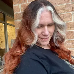 Custom Red Balayage for a Multi-Tonal Look in Rolling Meadows, IL