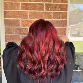 Expert Stylist for Red Balayage Hair Transformations in Schaumburg, IL