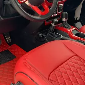 Katzkin Leather Seats Red