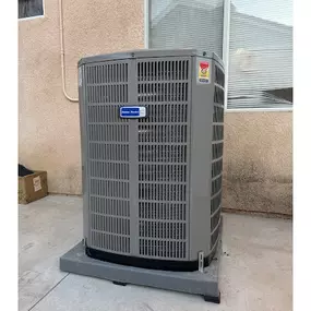 A newly installed energy-efficient HVAC unit at a residential property in Corona, CA, completed by Aced It! Cooling & Heating. The sleek and durable design highlights the company’s expertise in professional HVAC installation and commitment to customer satisfaction. Perfect for maintaining comfortable indoor temperatures year-round.