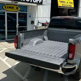 Upgrade your truck with custom LINE-X spray-on bedliners in McKinney, TX. Protect against rust, corrosion, and abrasions with our high-performance coatings.