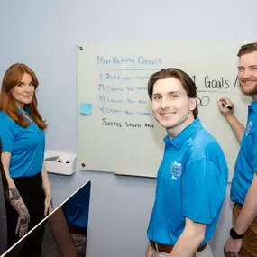 At Business Buddy, strategy is a team sport. Here’s a behind-the-scenes look at our crew mapping out quarterly goals and dialing in marketing objectives that matter. From campaign planning to content creation, this team brings the energy, insight, and collaboration that help our clients win.