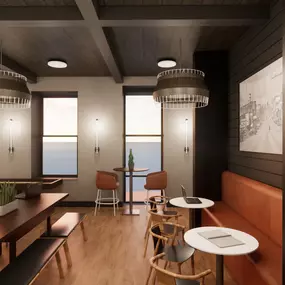 Lounge Entry | The Mill on Flax Apartments