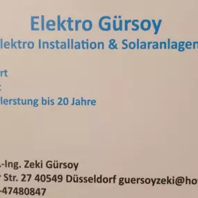 Bild von Zeki Gürsoy, Solaranlagen & Elektroinstallation