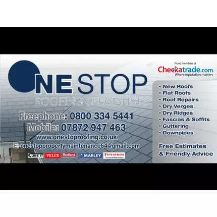 Logo from One Stop Roofing Specialist