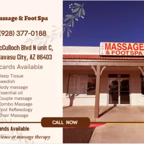 Our traditional full body massage in Lake Havasu City, AZ
includes a combination of different massage therapies like 
Swedish Massage, Deep Tissue, Sports Massage, Hot Oil Massage
at reasonable prices.