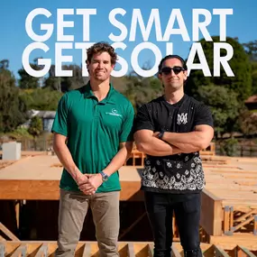 Get smart by getting solar ☀️

Every newly developed home in CA is now required to install solar. My firm Dubreville Development always uses contractors that we trust, but it’s even better when they are friends too. For that reason, Get Smart Construction is our first choice for all solar and roofing needs - including our latest luxury spec project in Rancho Santa Fe!

Unlike other companies, Get Smart also offers damage restoration services and can supply windows as well as flooring. They’re we