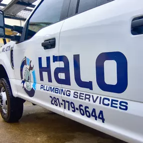 halo plumbing service truck