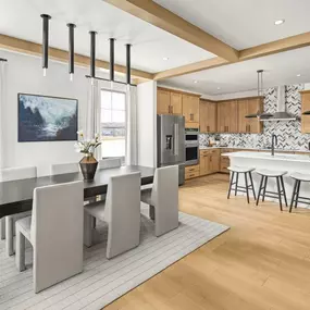 Casual dining area is perfect for entertaining or daily life