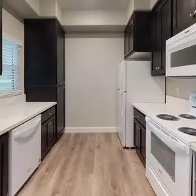 Kitchen with quartz countertops