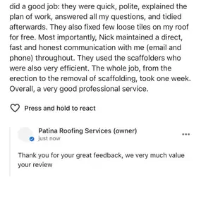 Bild von Patina Roofing Services