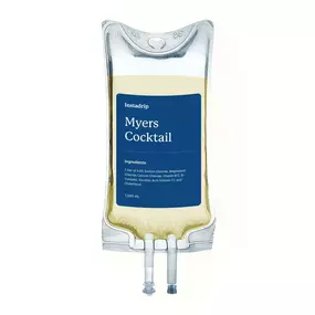 Instadrip Myers Cocktail IV therapy bag for immune support, energy, and overall wellness.