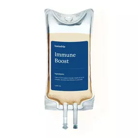 Instadrip Immune Boost IV therapy bag for enhanced immunity, hydration, and wellness.