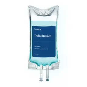 Instadrip Dehydration IV therapy bag for fast rehydration and electrolyte replenishment.