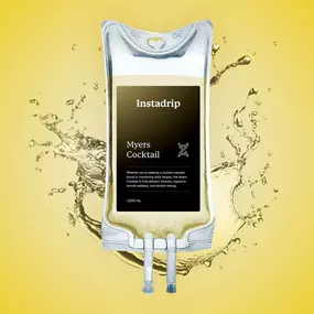 Instadrip Myers Cocktail IV therapy bag for immune support, energy, and overall wellness.