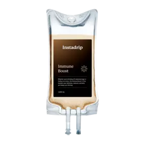Instadrip Immune Boost IV therapy bag for enhanced immunity, hydration, and wellness.