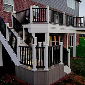 Multi Leveled Composite Deck Installation