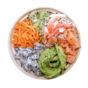 Rainbow Poke Bowl from Poke Poke - Sushi Unrolled