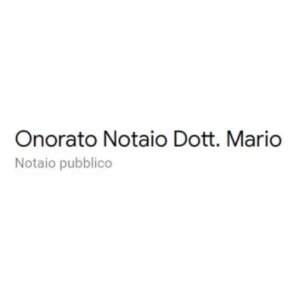 Logo von Onorato Notaio Dott. Mario