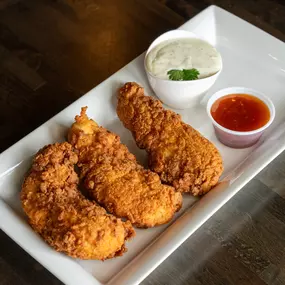 Crisp, golden, and insanely delicious—Crazy Wings’ chicken tenders are a must-try!