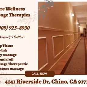 Massage is becoming more popular as people now understand the 
benefits of a regular massage session to their health and well-being.