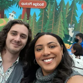 Chandler and Amresse at the Salesforce Conference. Learning new tips and tricks about AI, CRM, and Digital Marketing