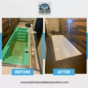 Bathtub and tile restoration Before and after project #50