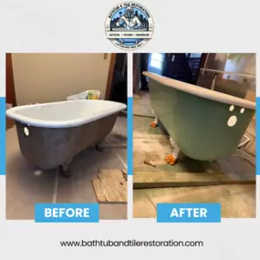 Vintage bathtub restoration in Kansas city mo. project #53