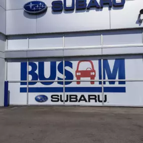 This is a great example of a large-format window decal. We did it for Busam Subaru on Rt 4 in Fairfield and we were pretty happy with the results. I especially liked the detail we brought out in the Subaru logo. If you're looking for new ways to get your name out there, Visit our Facebook page to get some ideas.