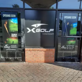 We did these window graphics for XGolf recently. They are an indoor golf facility in Madeira with 
