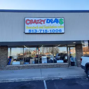 We really like it when we can use our creativity to come up a with unique business sign. That's what we did for Crazy Deals in Cincinnati. The use of colors and the tilt of the letters really let us have fun with this one. Visit our Facebook page to get more ideas about how Speedy can help you with your business signs and vehicle wraps.
