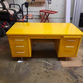 We're well known for our vehicle wraps. But we can wrap just a bout anything...Including this steel desk! We were able to wrap the individual elements like drawers and pull outs and surround the contours completely. If we can wrap this desk, we can wrap your business vehicle! Visit our Facebook page to see how we can get your fleet to spread your name on the roads.