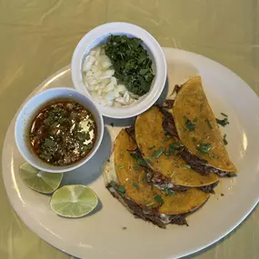 Catra Mex Restaurant Tacos de Birria Dish