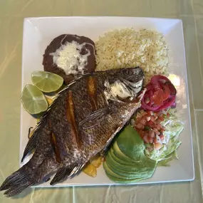 Catra Mex Restaurant Mojarra Frita Ondurena Dish