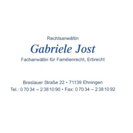 Logotipo de Rechtsanwältin Gabriele Jost